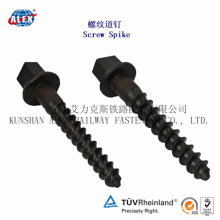 Rail Timber Screw, Carbon Steel Railroad Spike Screw